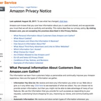 Amazon Privacy Notice